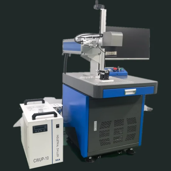 UV-Laser-Diamantgürtel-Taillenbeschriftungs- und Markierungsmaschine